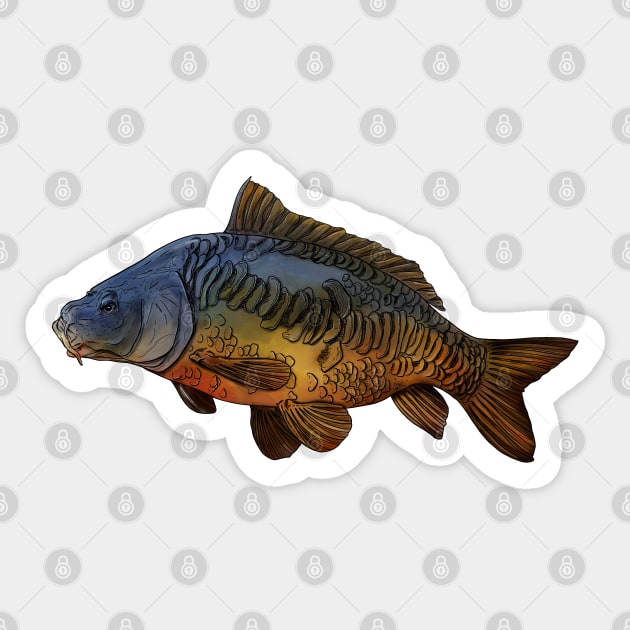 Carp Sticker by Sandarmi